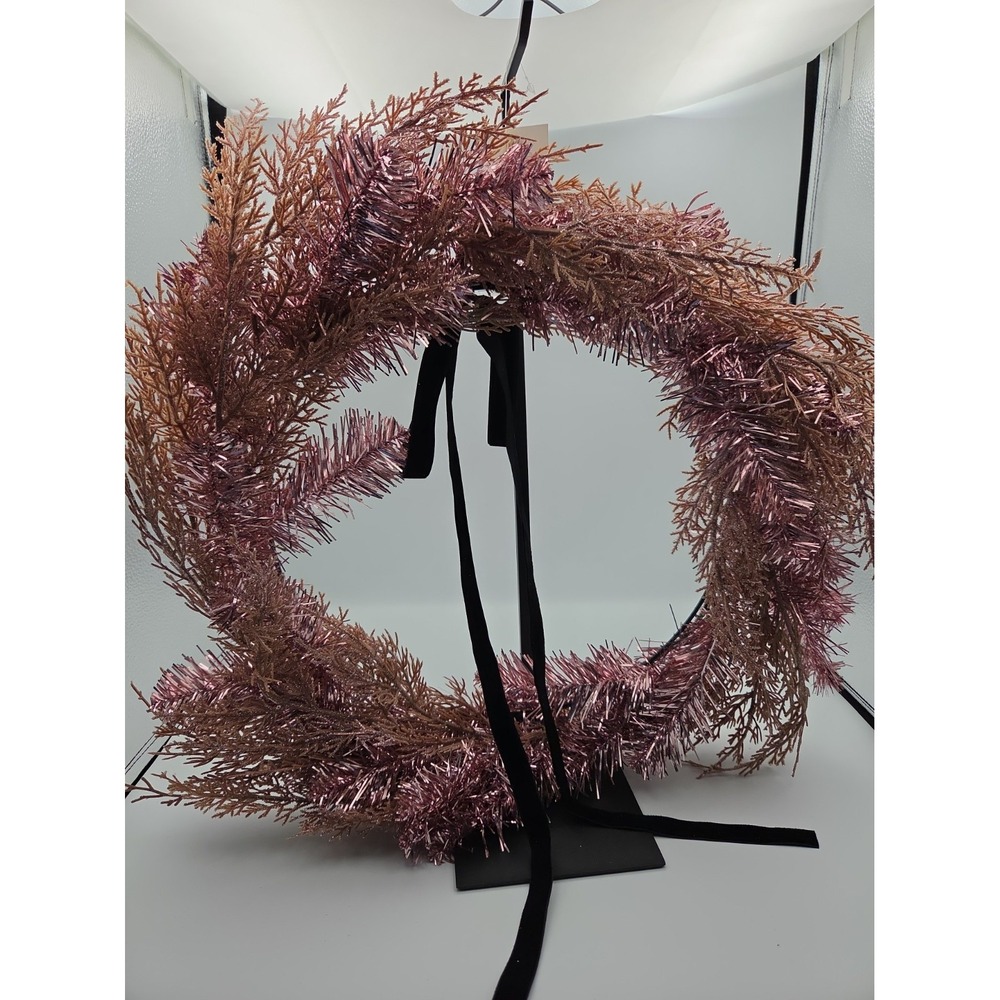 Wodershop 22 Inch Rose Gold Wreath